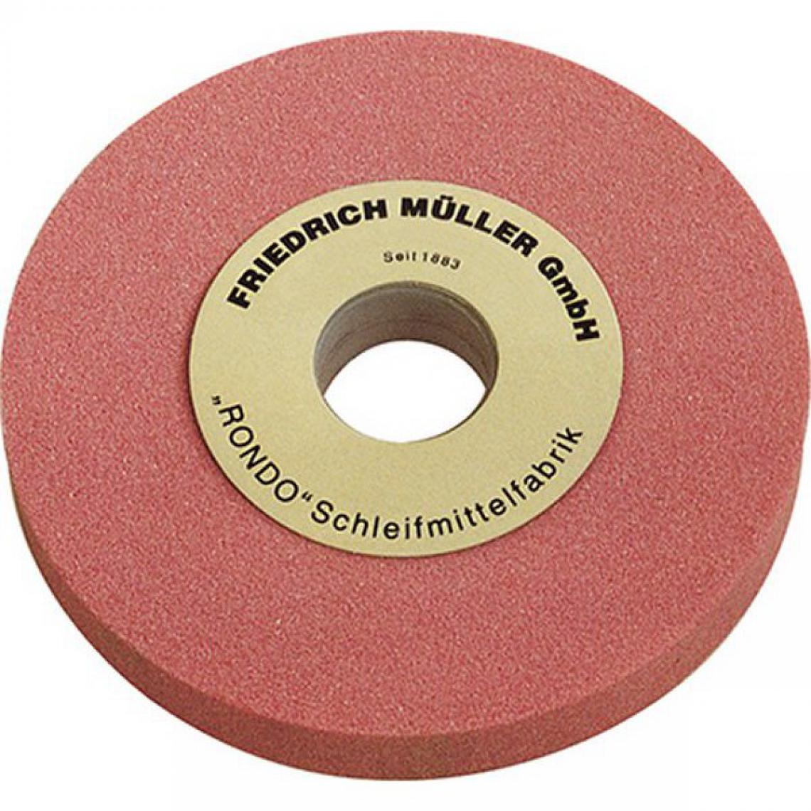 Muller - Meule, au corindon raffiné, rose, Dimensions : 200 x 32 x 51 mm, Grain 60, Dureté M - Accessoires meulage