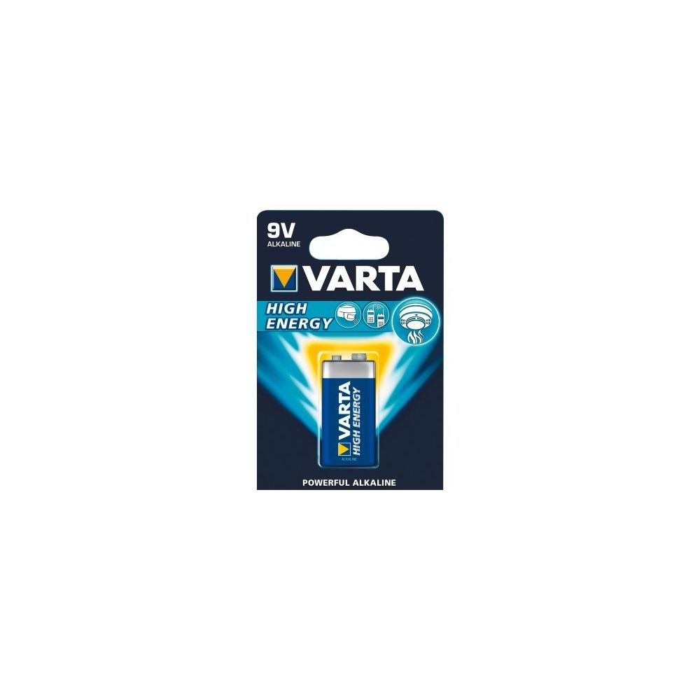 Varta - VARTA Piles alcalines 4922121411 6LR61 / E blister de 1 - Piles standard