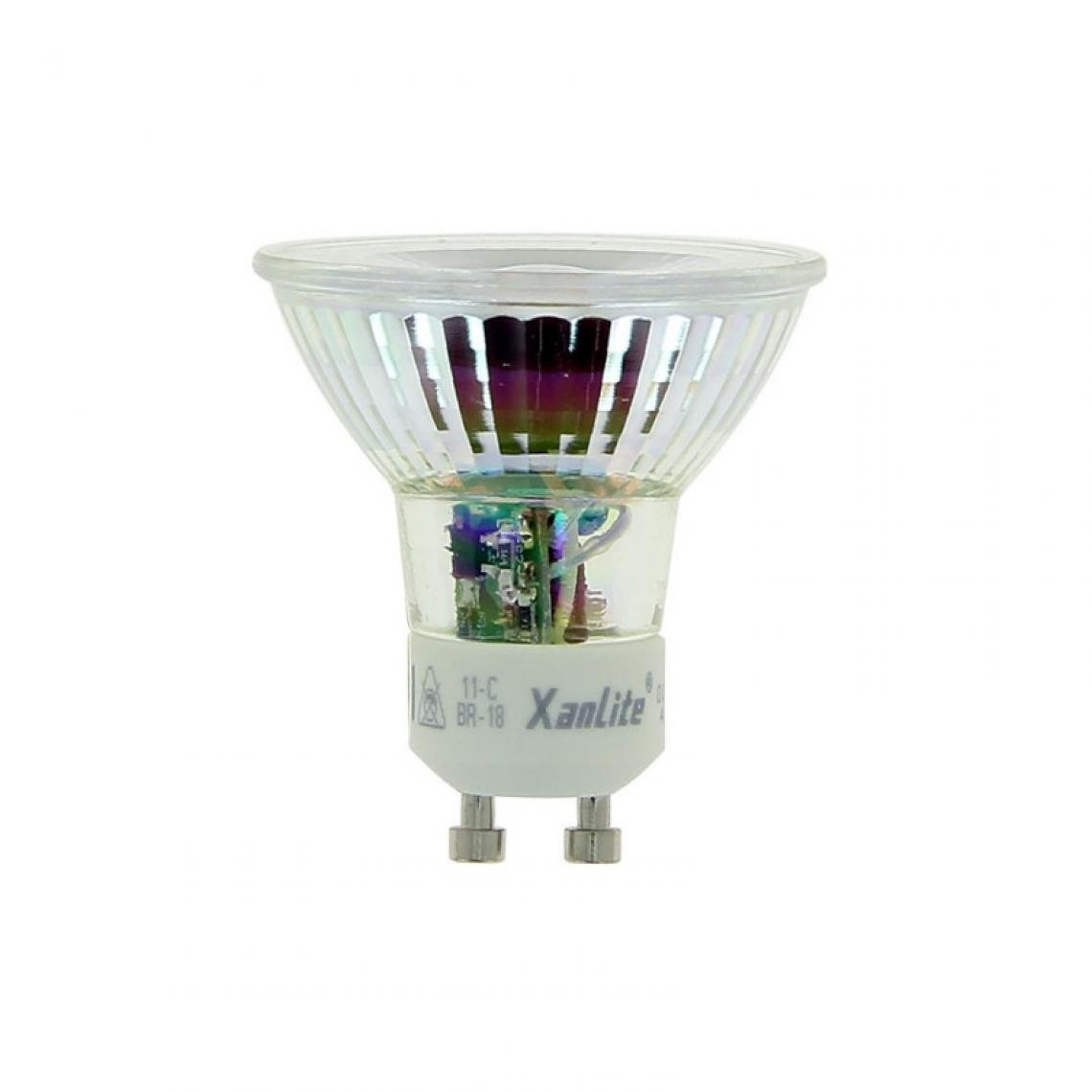 Xanlite - Lot x3 Ampoule spot LED, culot GU10, 5,5W cons. (50W eq.), blanc neutre (4000K) - Ampoules LED