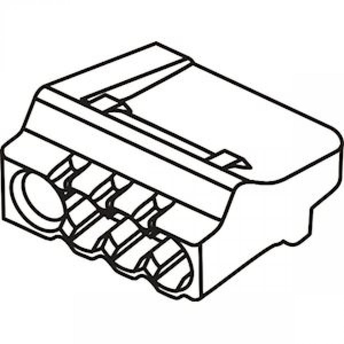 Bizline - borne de connexion - automatique - 4 entrées - transparente - jaune - bizline 103404 - Accessoires de câblage