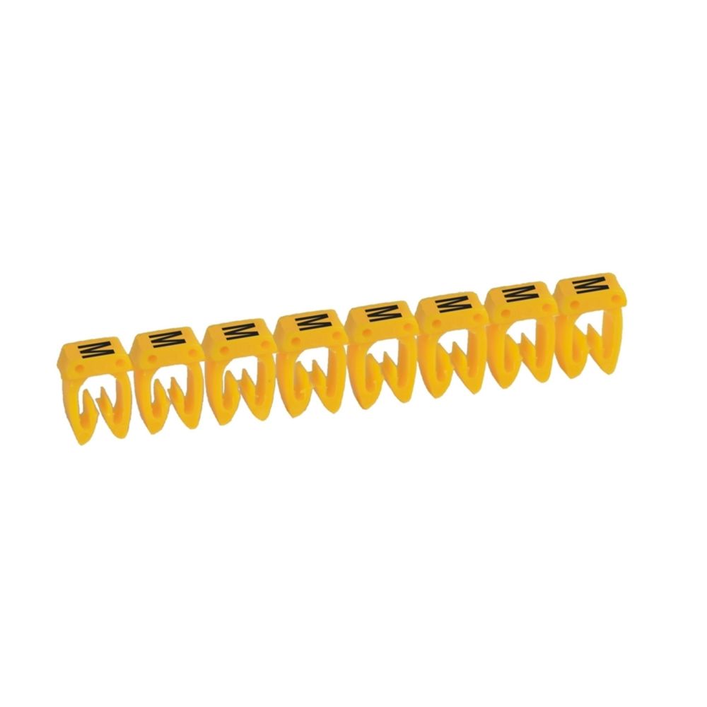 Legrand - repère pour fil de 4 à 6 mm2 - lettre m - couleur jaune - legrand cab 3 - Accessoires de câblage