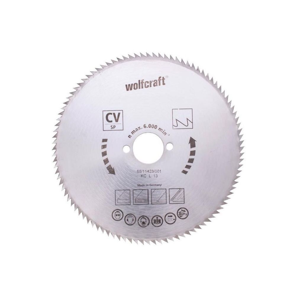 Wolfcraft - WOLFCRAFT Lame scie circulaire CV - 100 dents - Ø 190 x 30 mm - Scies multi-fonctions