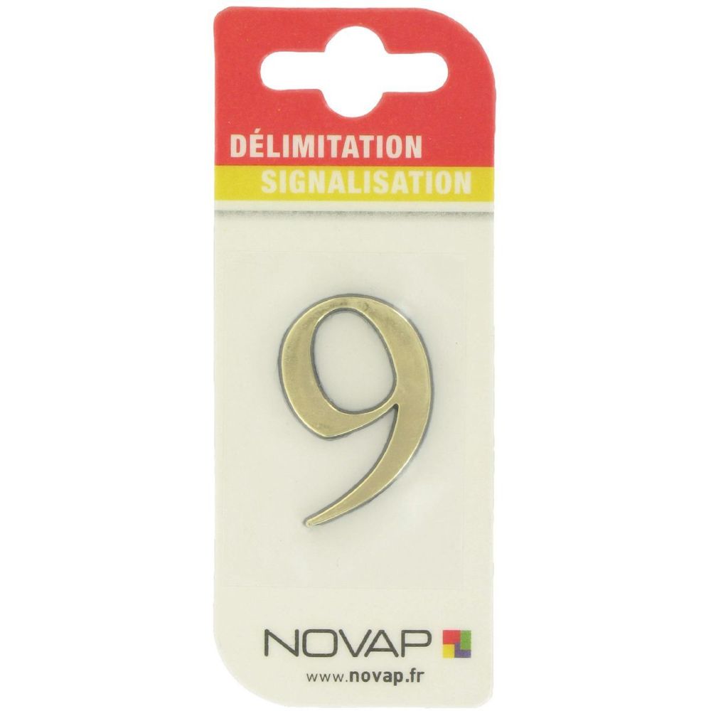 Novap - Adhésif plastique en relief coloris or Novap 9 - Extincteur & signalétique