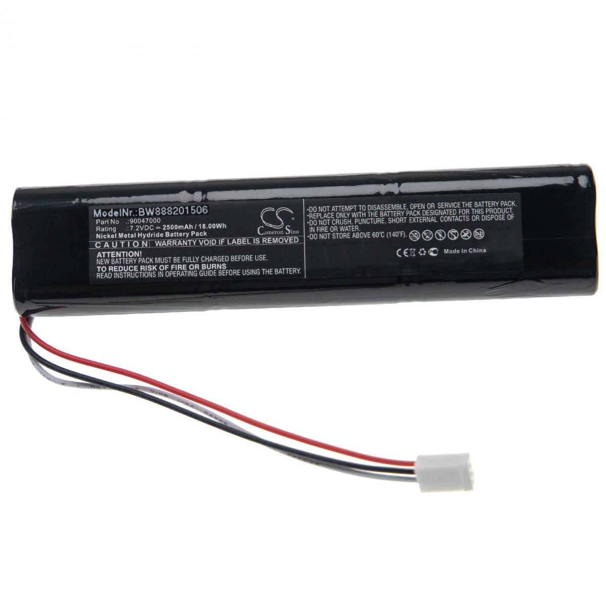 Vhbw - vhbw Batterie compatible avec Trilithic 860 DSPi, 860DSP outil de mesure (2500mAh 7,2V NiMH) - Piles rechargeables