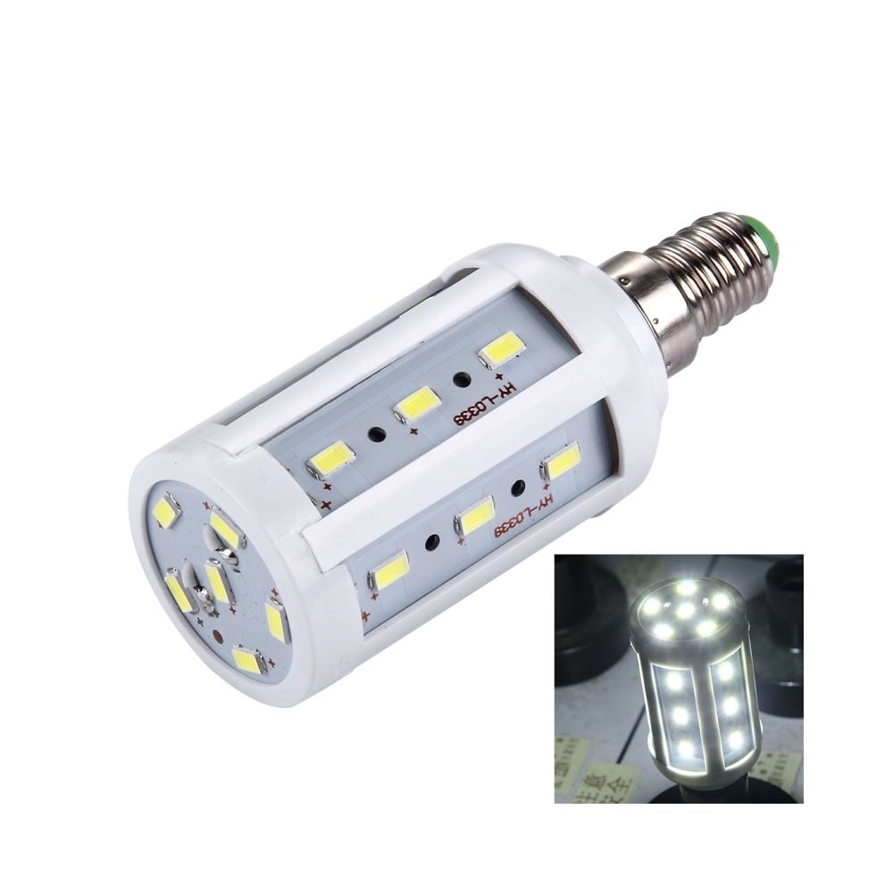 Wewoo - Ampoule E14 5W 380LM 24 LED SMD 5730 PC Cas Maïs Ampoule, AC 85-265V Lumière Blanche - Ampoules LED