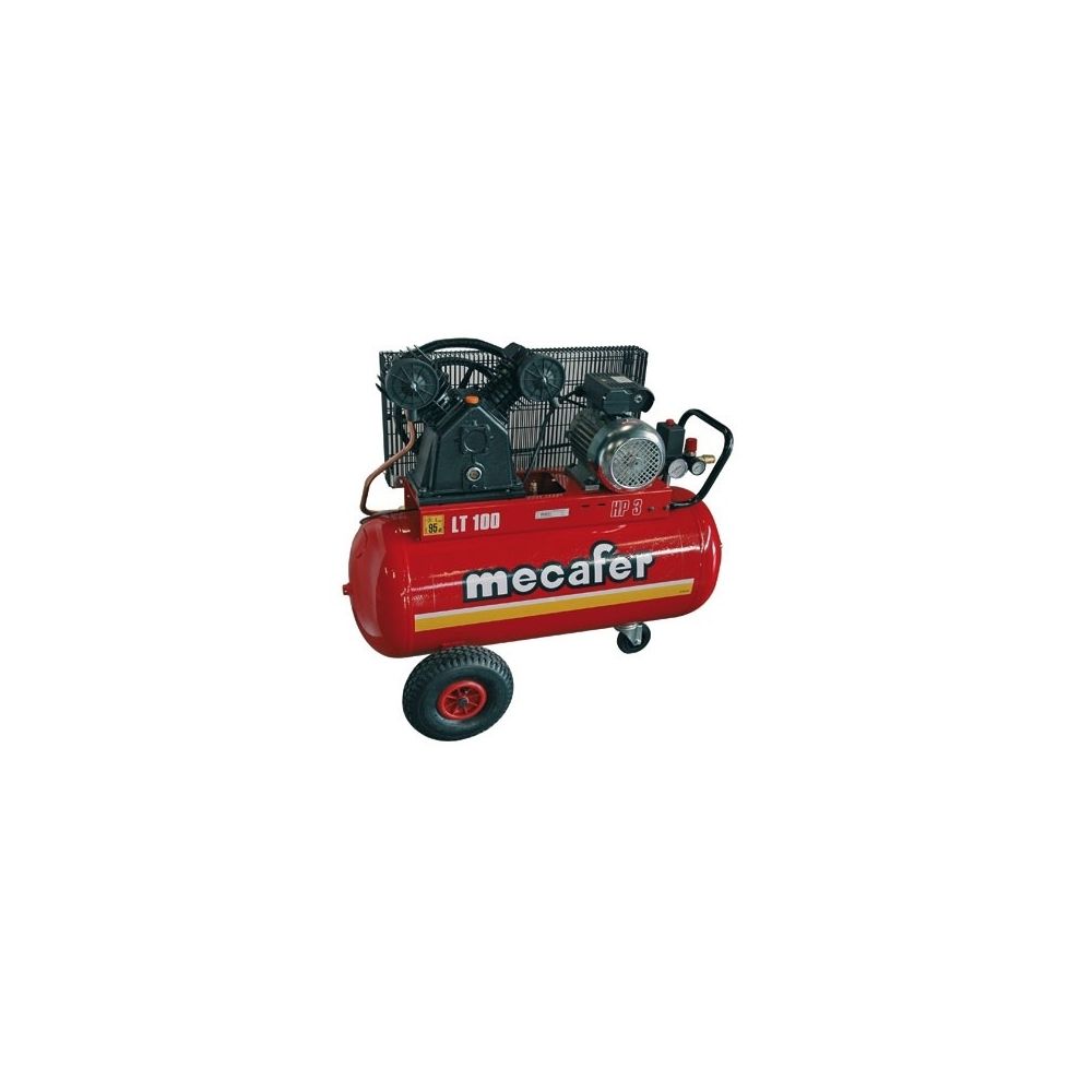 Mecafer - Compresseur 3 Hp cuve 100L - bicylindre V fonte MECAFER - Compresseurs