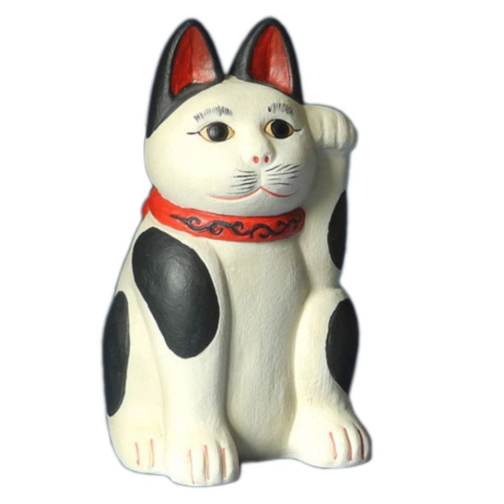 Parastone - Petite statuette japonaise Chat porte bonheur en résine - Petite déco d'exterieur
