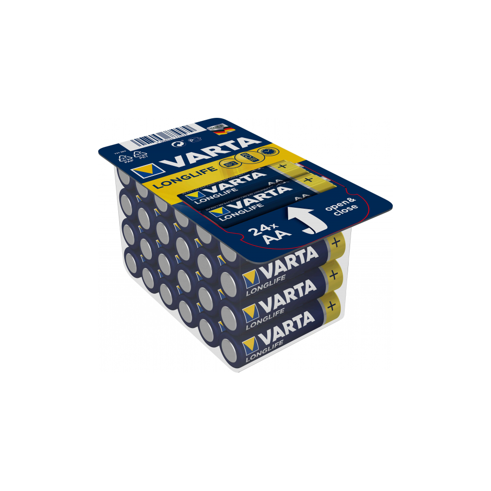 Varta - 24 piles LR06/LR6 AA VARTA LONG LIFE - Piles standard