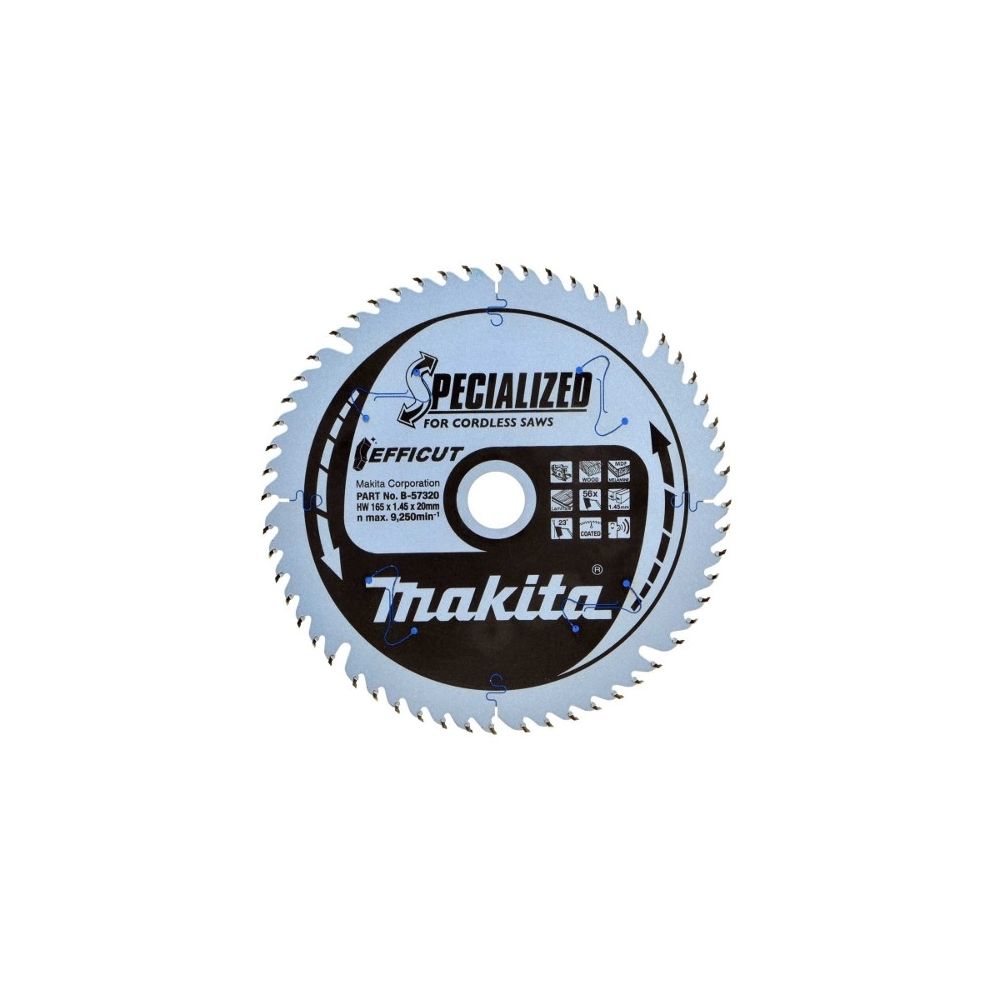 Makita - Lames carbures pour scies plongeantes à batterie MAKITA-B-56714 - Accessoires sciage, tronçonnage