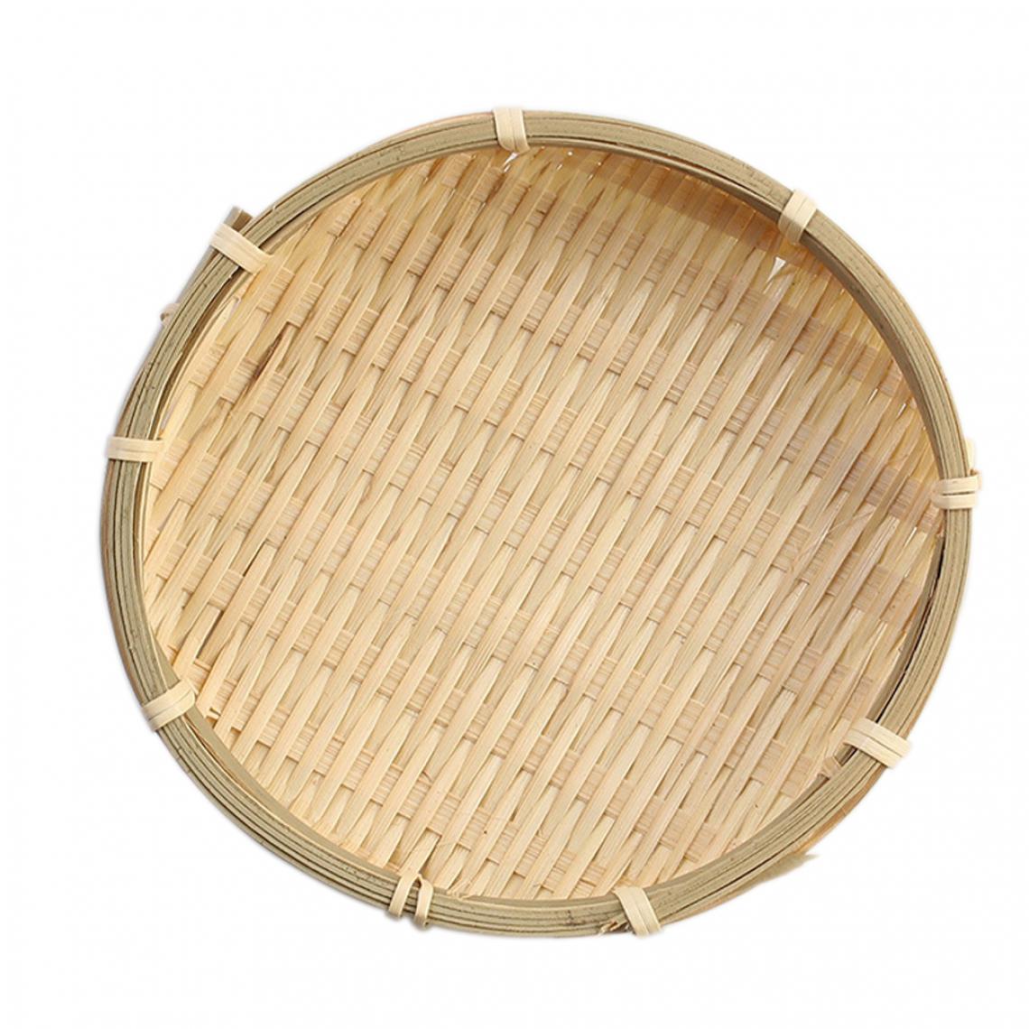 marque generique - plaque de bambou bambou armure tamis épicerie paniers circulaire recevoir s - Kitchenette
