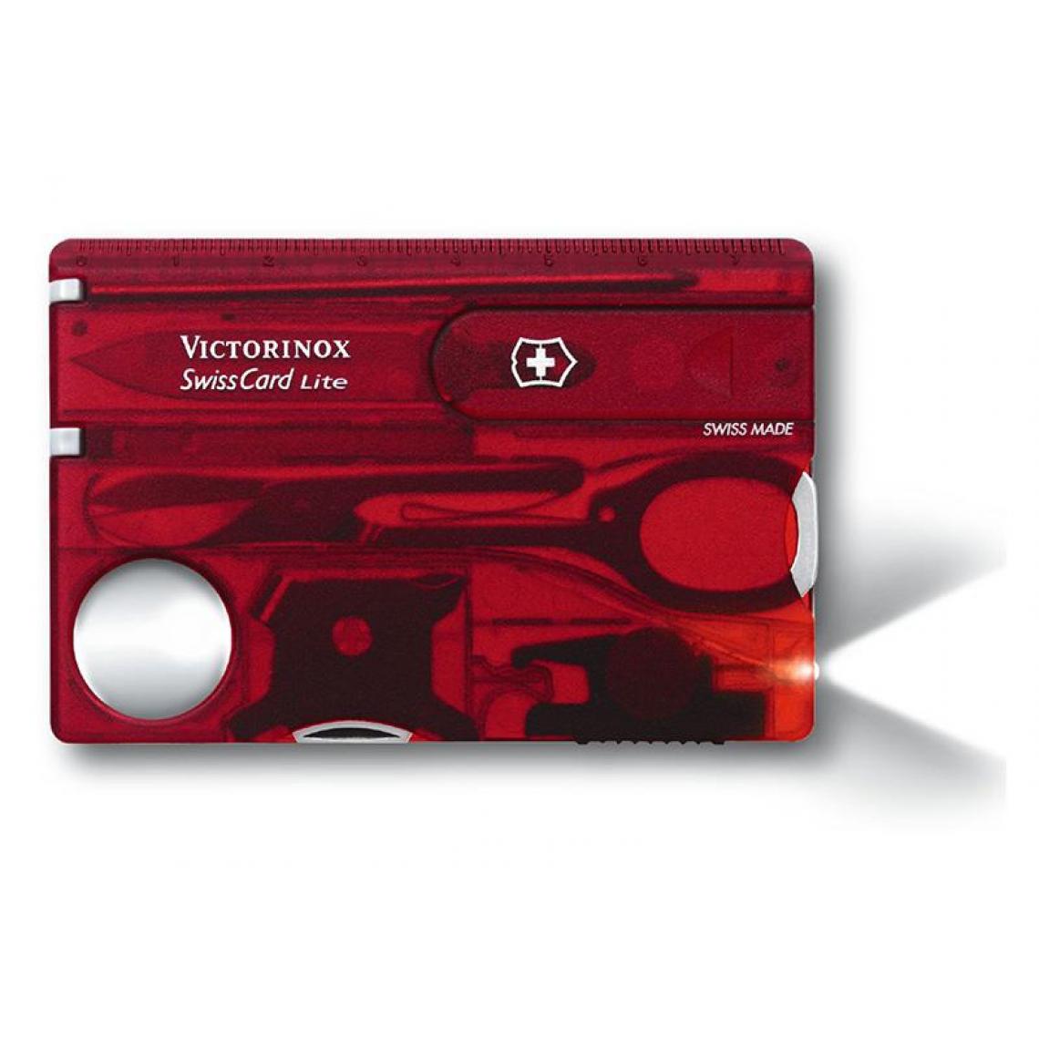 Victorinox - VICTORINOX - 0.7300.T - SWISSCARD VICTORINOX LITE RUBIS - Outils de coupe