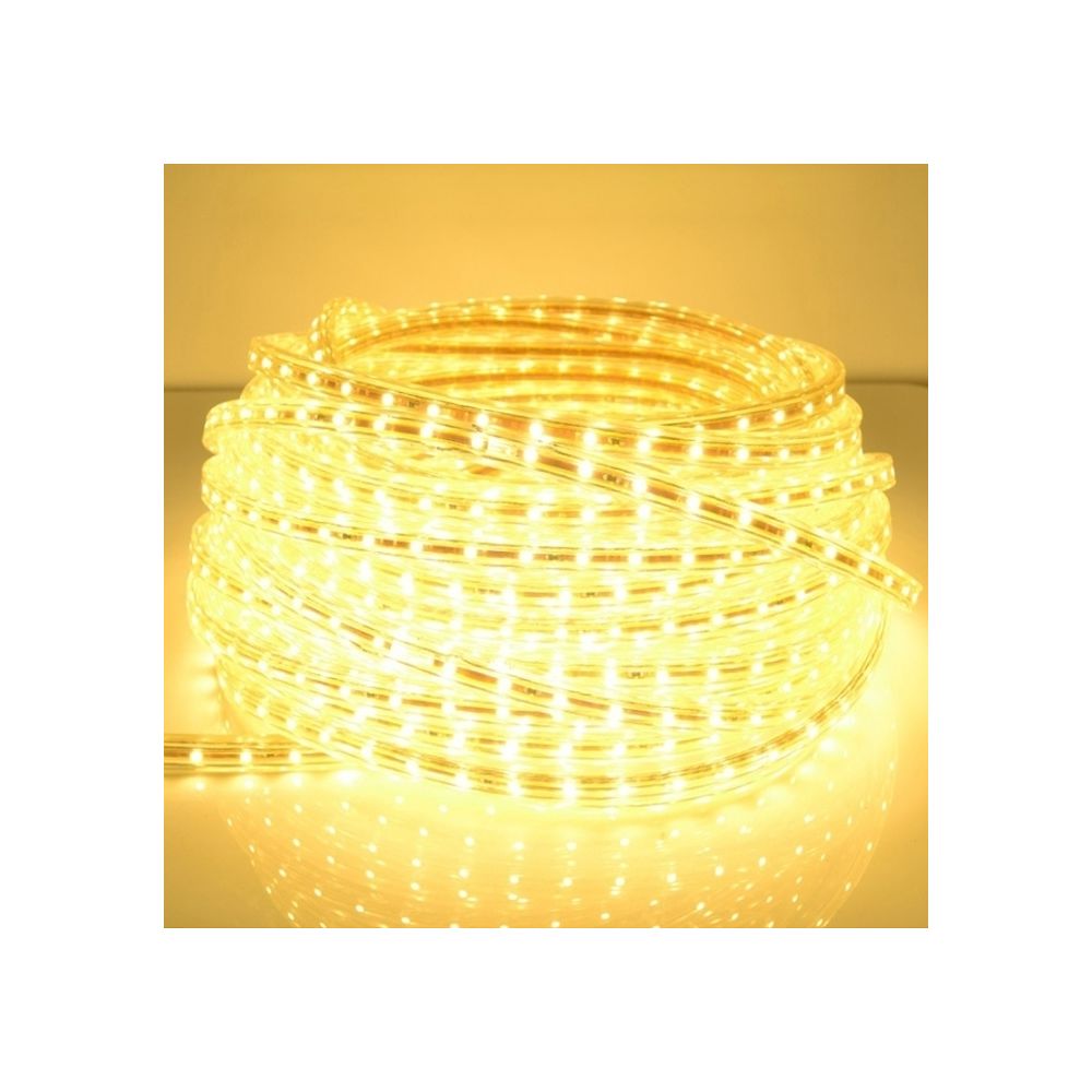 Wewoo - Ruban LED Waterproof blanc Bande de lumière étanche IP65 SMD 5730 avec prise de courant, 120 / m, Longueur: 10 m, AC 220V chaud - Ruban LED