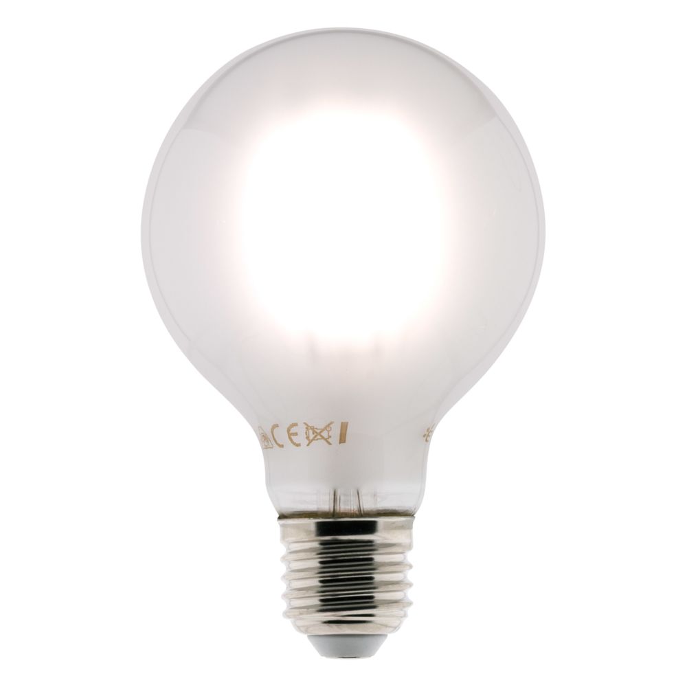 Elexity - Ampoule Déco filament LED dépoli Globe 6W E27 720lm 2700K (blanc chaud) - Ampoules LED