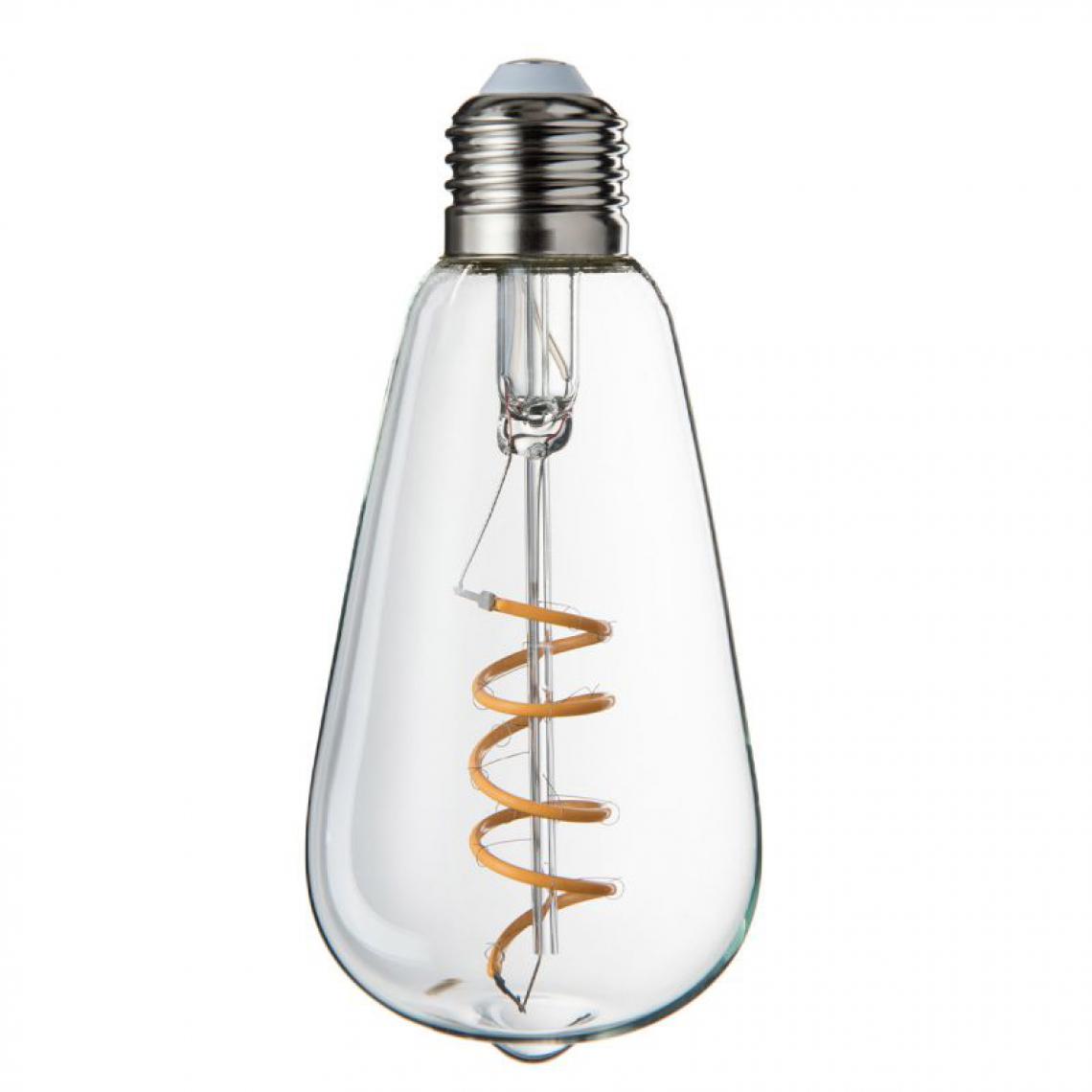 Paris Prix - Ampoule à Led Design Spiral 14cm Transparent - Ampoules LED
