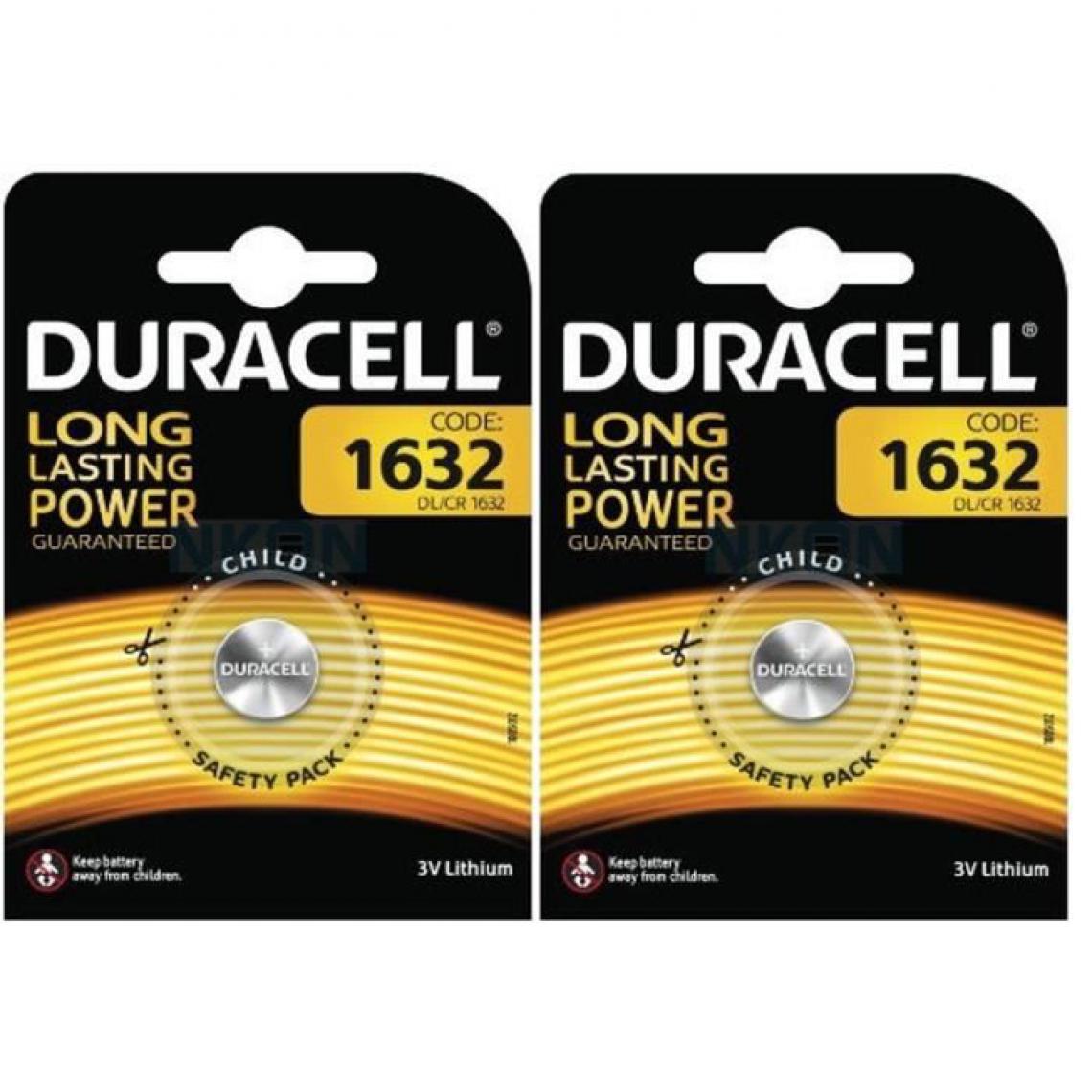Duracell - Duracell 2 piles CR1632 lit - Piles standard