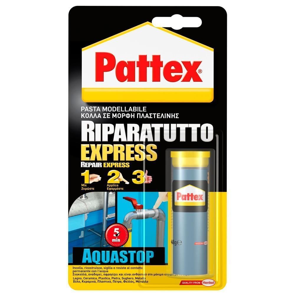 Pattex - Pattex Pâte à réparer métal Express acquastop 48 g - Colle & adhésif