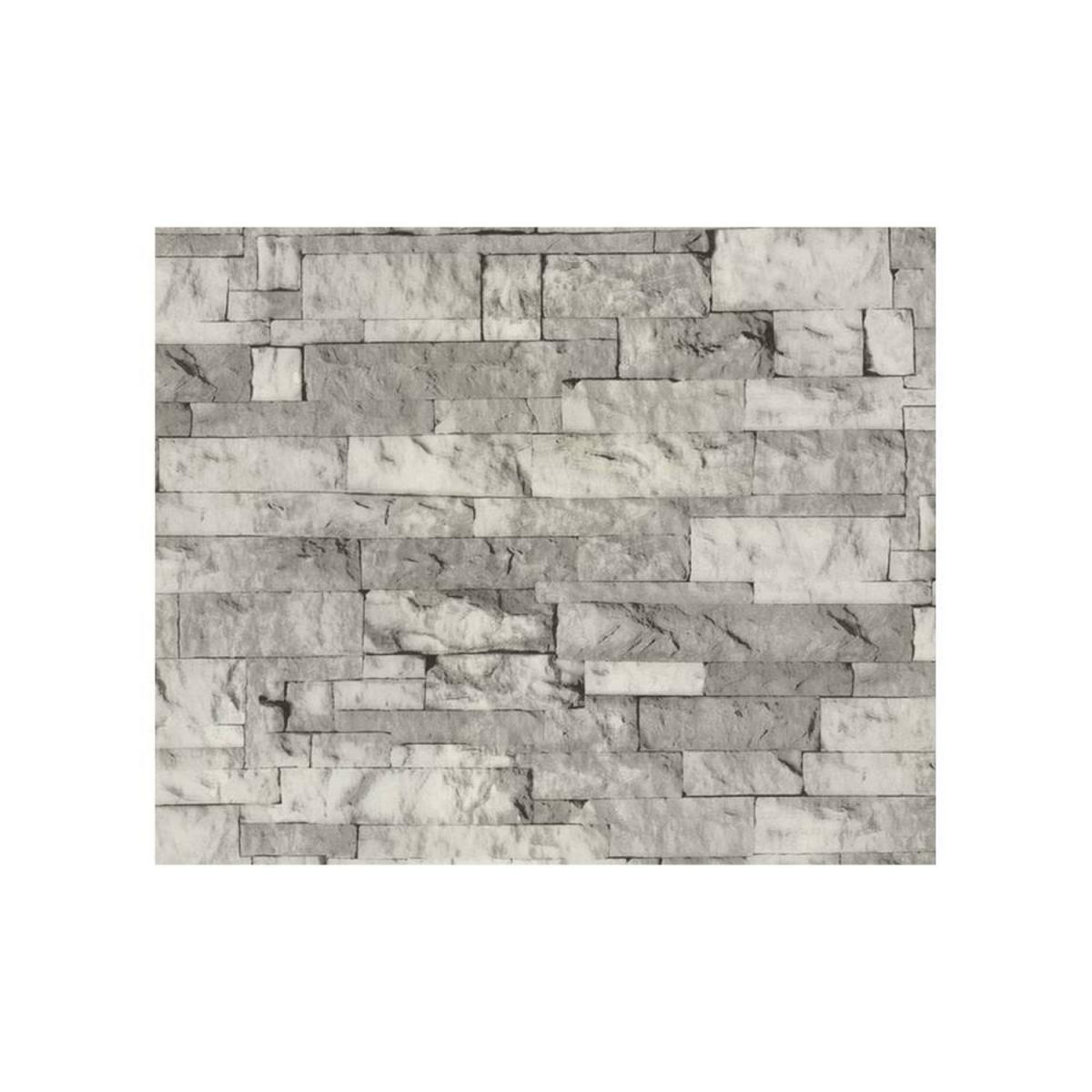 Sudtrading - Adhésif décoratif Aspect pierre grise - 150 x 45cm - Papier peint