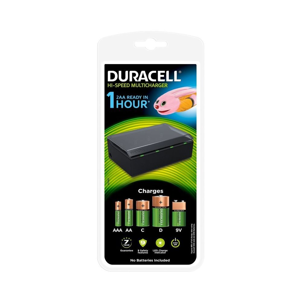 Duracell - DURACELL - Chargeur universel 1 heure CEF22 multi-piles - Piles rechargeables