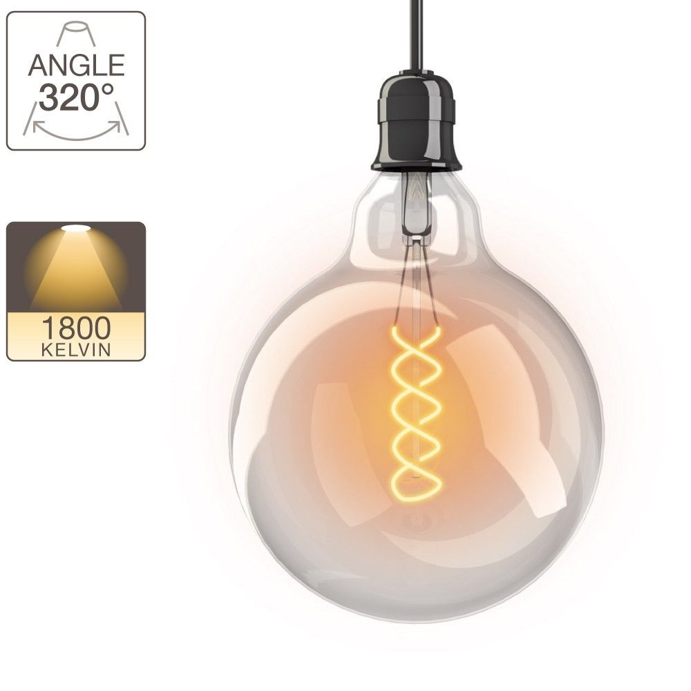 But - Ampoule déco medium LED 2W équiv 27W 280lm E27 Transparent - Ampoules LED