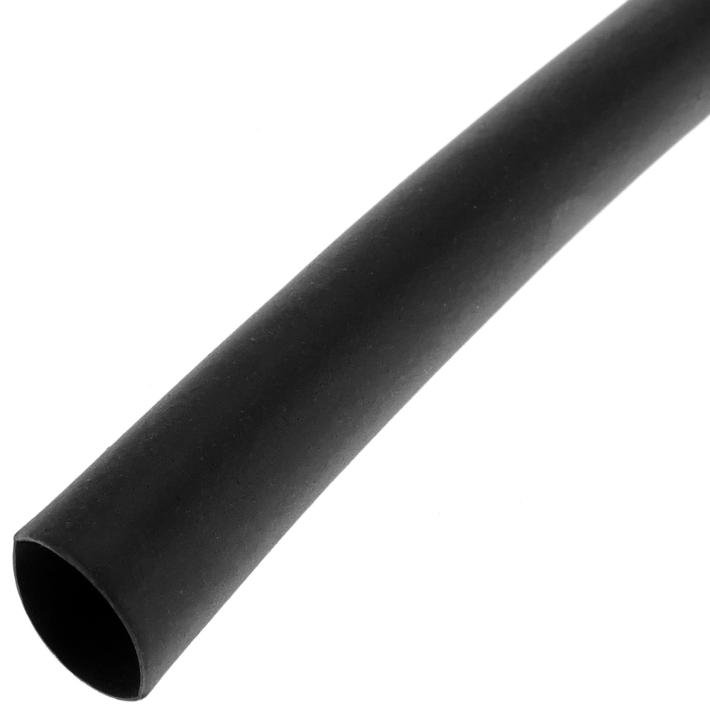 Bematik - Gaine thermorétractable noir 4,5 mm rouleau de 12 m - Fils et câbles électriques