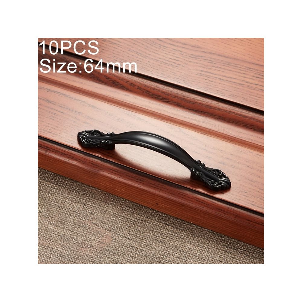 Wewoo - Poignée d'armoire 10 PCS 6032A-64 simple en alliage de zinc archaistic pour la porte de tiroir de garde-robe de Cabinetespacement de trou 64mm - Poignée de porte