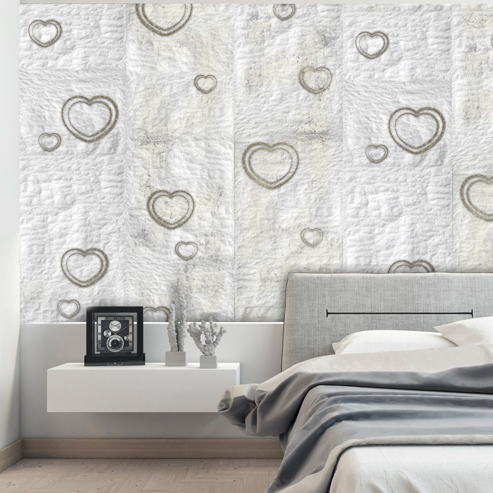 Bimago - Papier peint - Paper Heart - Décoration, image, art | Deko Panels | 50x1000 cm | - Papier peint