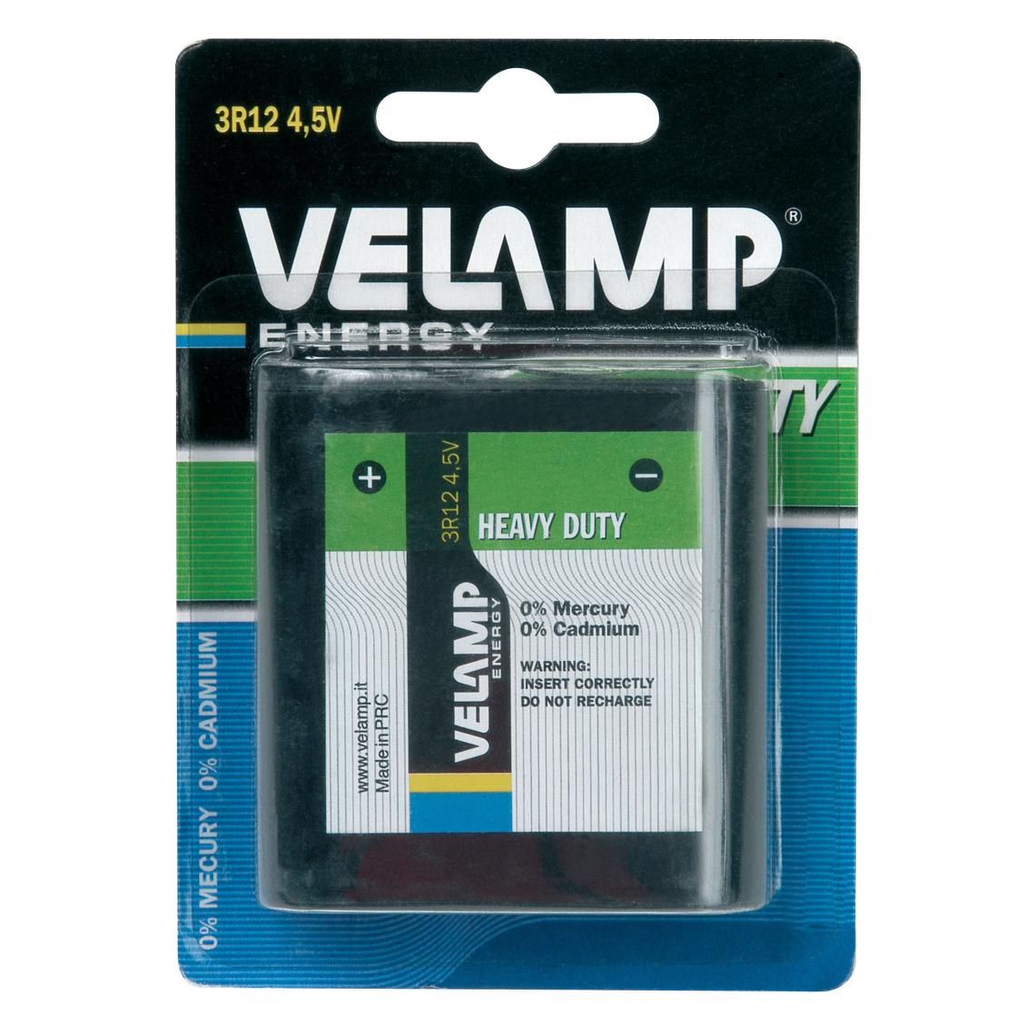Velamp - Pile plate 3R12 4,5V saline - Piles standard