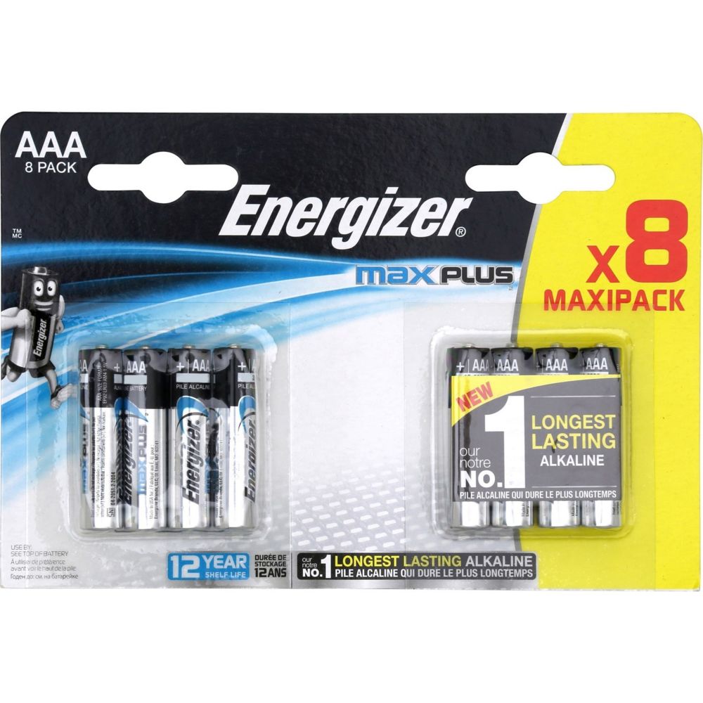 Energizer - Pile Alcaline Max Plus AAA LR03 1.5v - Piles standard