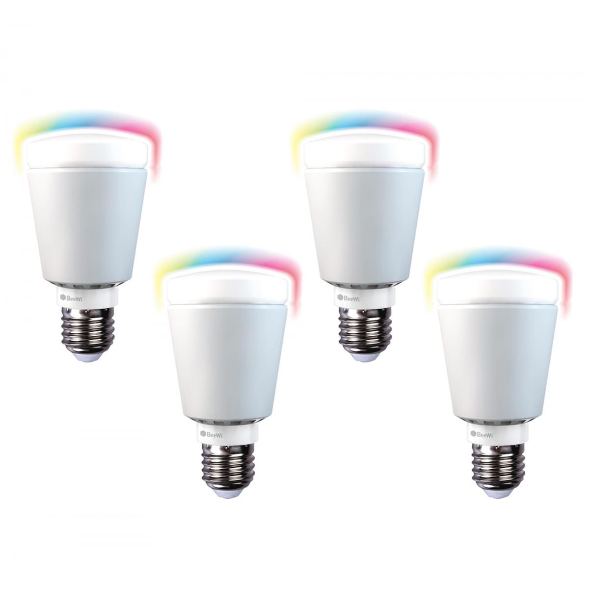 Beewi - Pack de 4 ampoules LED multicolores connectées 7W B22 - Beewi - Ampoules LED