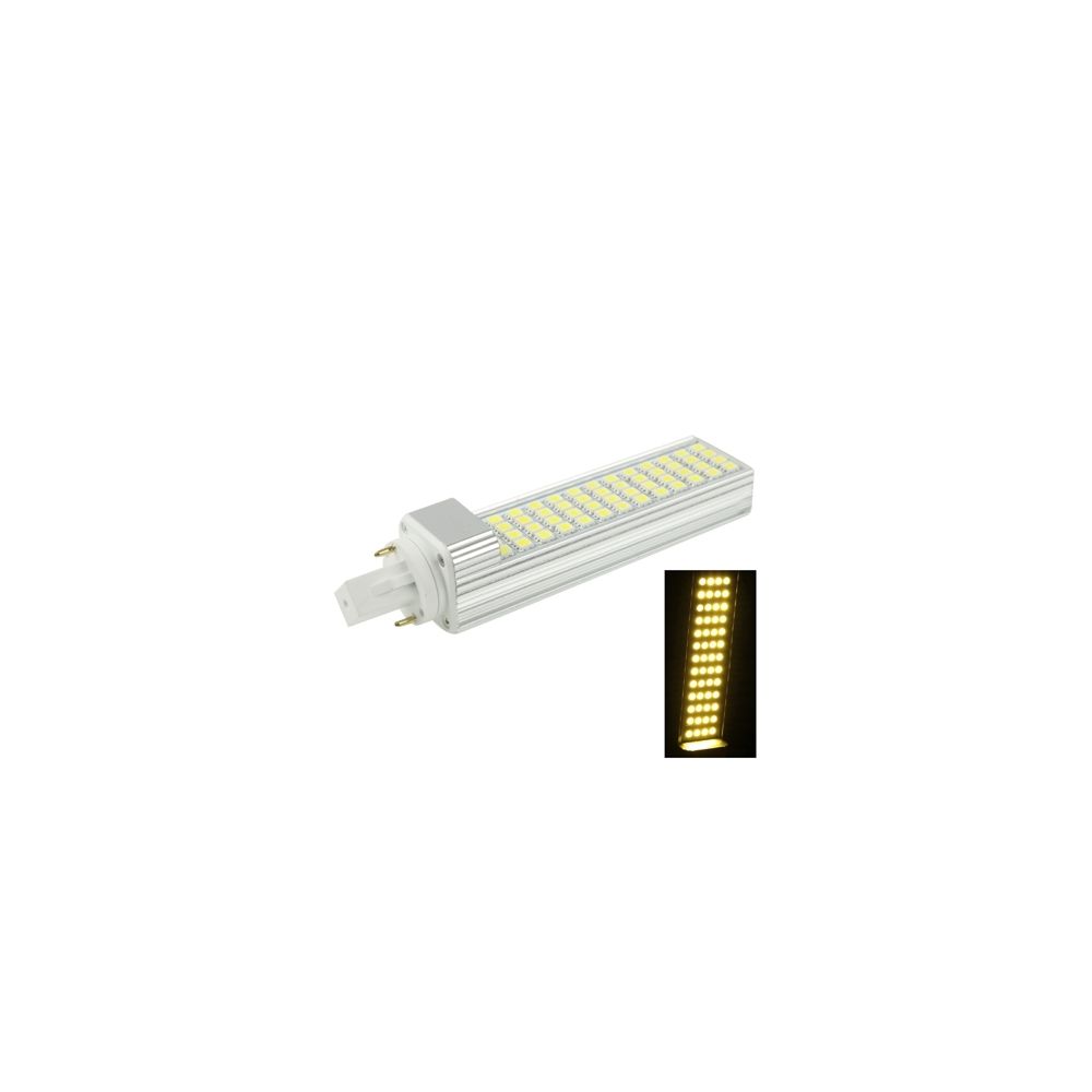 Wewoo - Ampoule LED Horizontale blanc G24 12W Chaud 52 5050 SMD Transverse, AC 220V - Ampoules LED