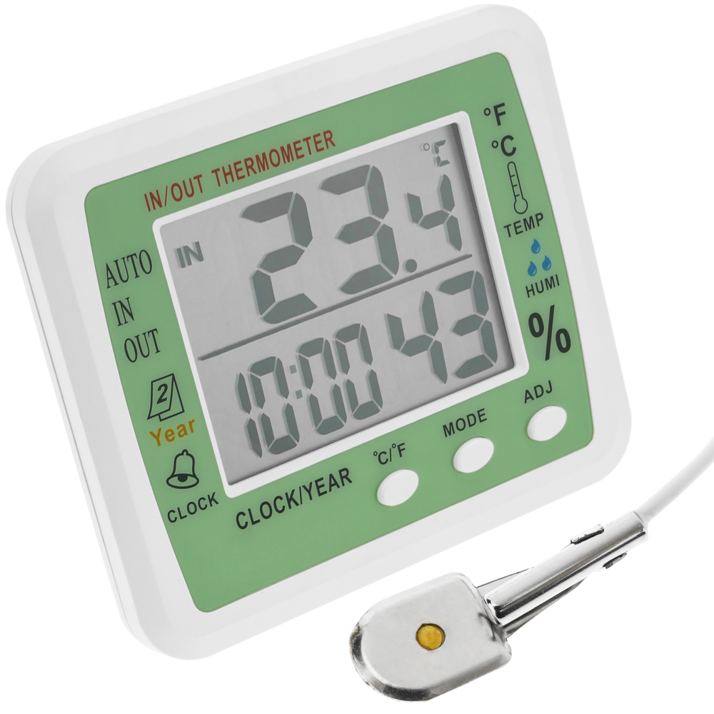 Bematik - Thermomètre hygromètre et horloge numérique DW-0219 - Appareils de mesure