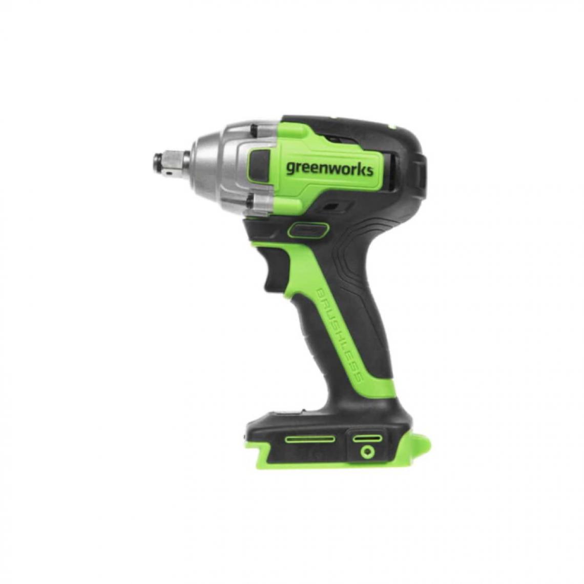 Greenworks - Boulonneuse à chocs GREENWORKS 24V Brushless - Sans batterie ni chargeur - GD24IW400 - Boulonneuse