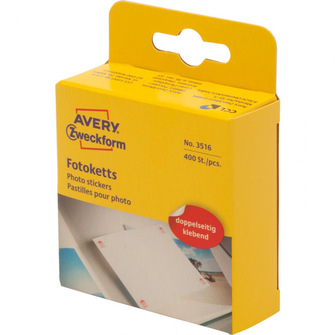 Avery - AVERY Zweckform Pastilles pour photos adhésives, 12 x 12 mm () - Colles et pistolets à colle
