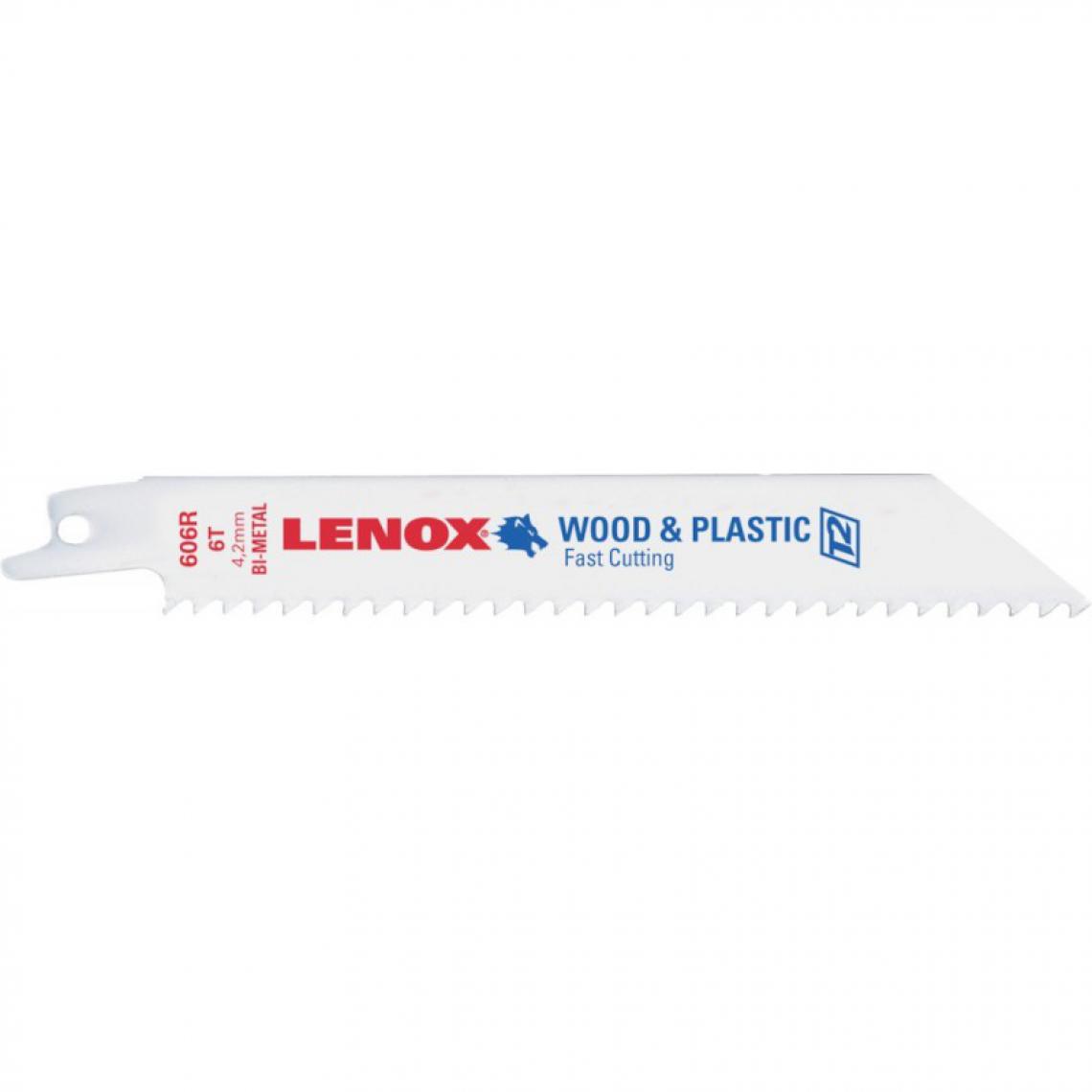 Lenox - Lame scie sabre a. 5 pièces.150x20x0,9mm 24 Z Lenox - Scies sabres, égoïnes