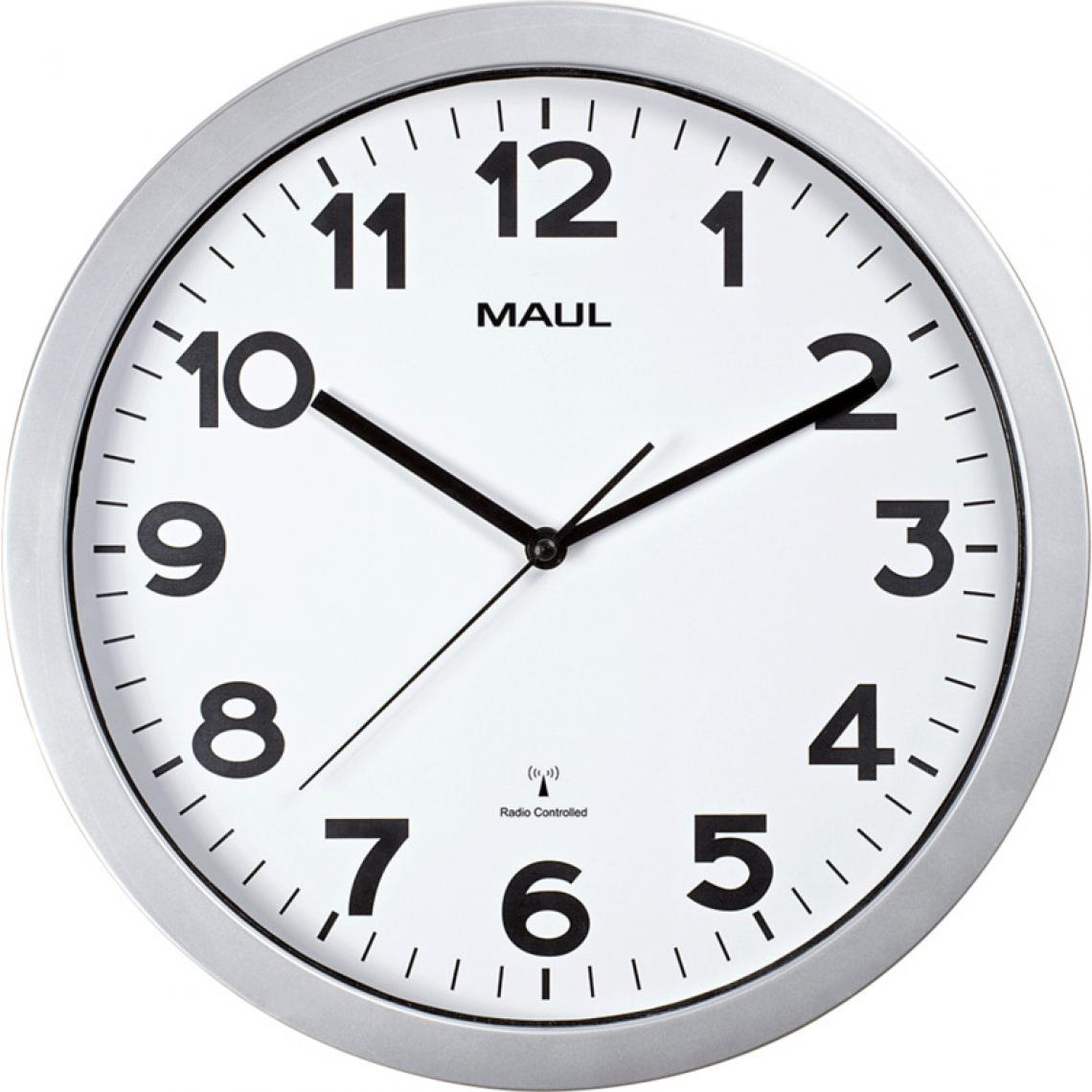 Maul - MAUL Horloge murale/horloge radio MAULstep, diamètre: 350mm () - Télérupteurs, minuteries et horloges
