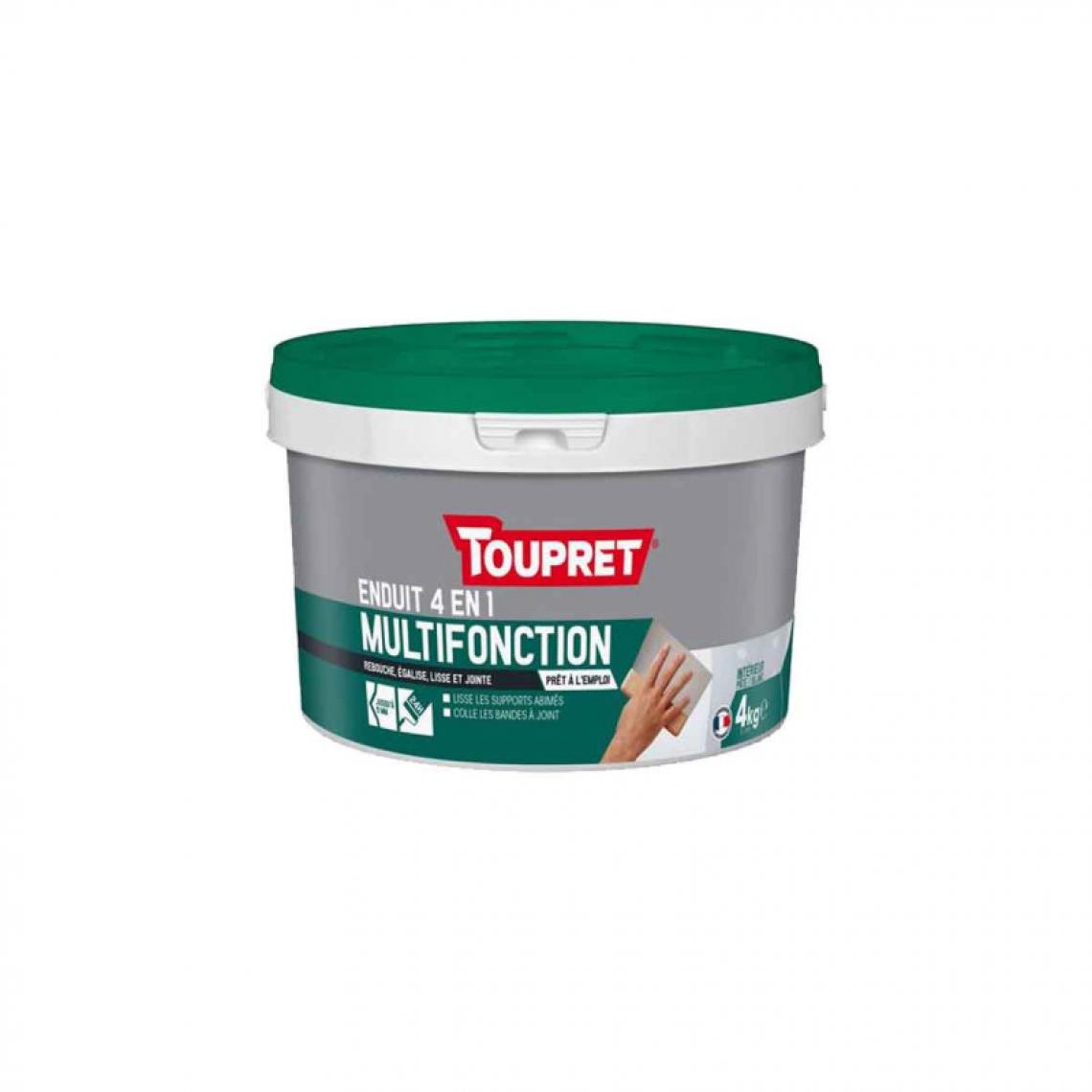 Toupret - Pate Mutlifonctions 4 en 1 TOUPRET 4kg - BCMULP04 - Mastic, silicone, joint