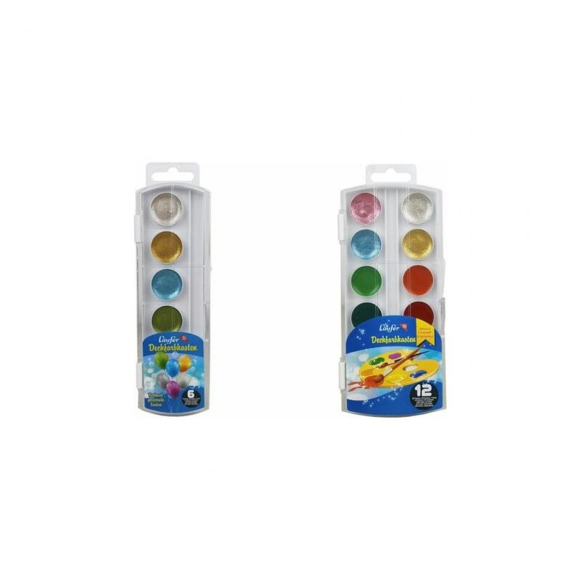 Waldlaufer - Läufer Boîte de peinture en pastille, plastique, 6 couleurs () - Outils et accessoires du peintre