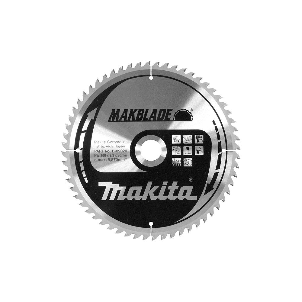 Makita - Lames carbure ''Makblade'' Bois, pour scies radiales et à onglets Ø 216 MM MAKITA - B08903 - Accessoires sciage, tronçonnage