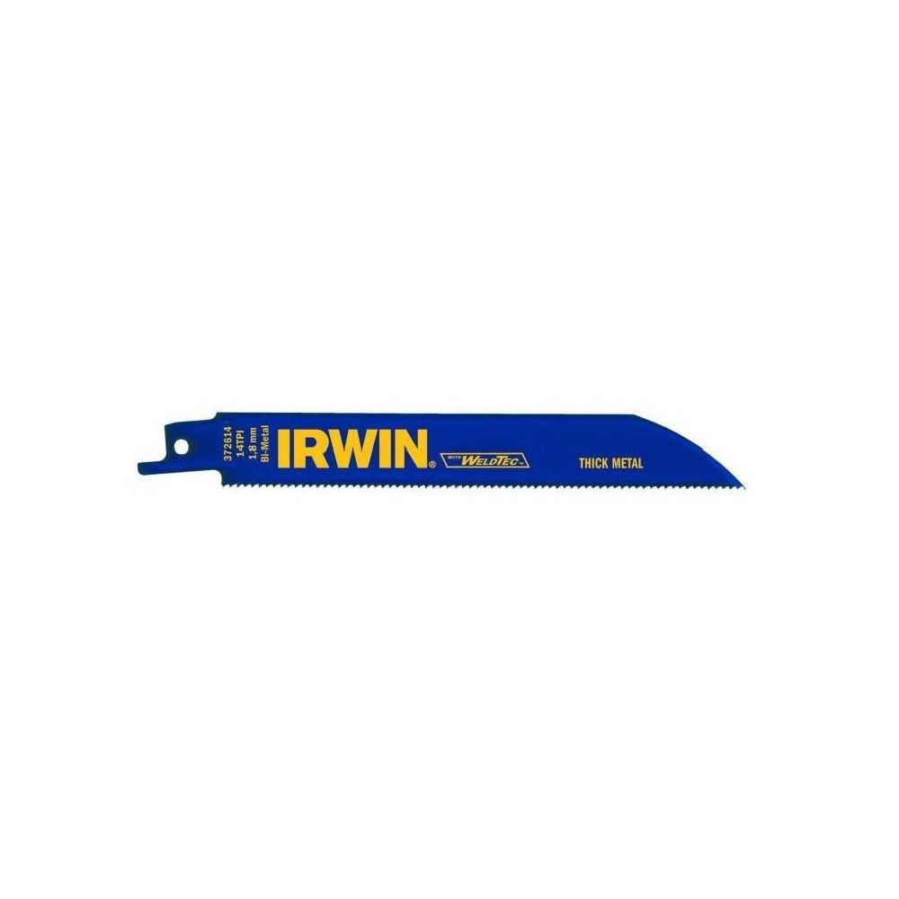 Irwin - IRWIN Lot de 5 lames de scie sabre - Pour métal - 818R - 18 TPI - 200 mm - Outils de coupe