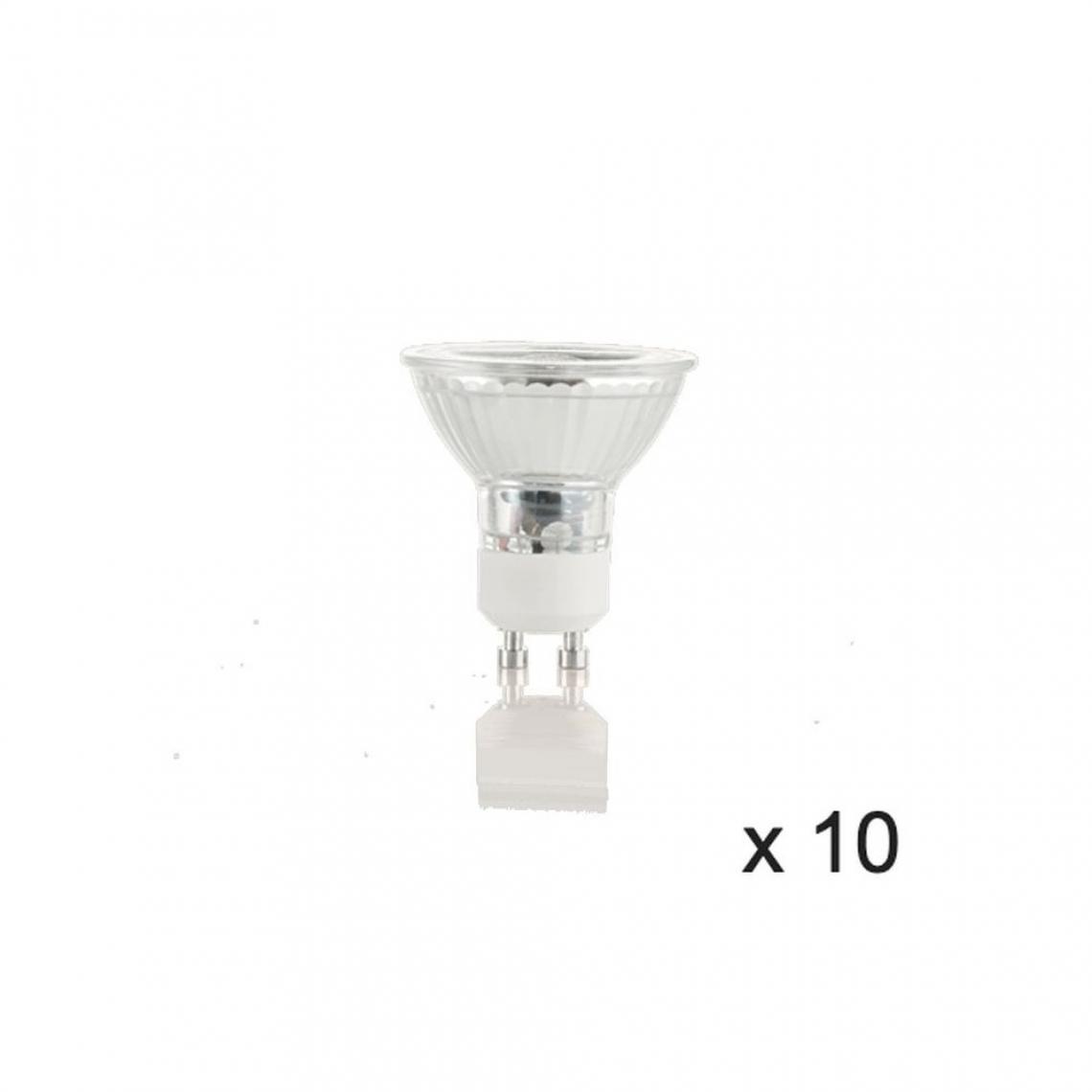 Ideal Lux - Ampoule (x10) 7W GU10 Transparent D5 123943 - Ampoules LED