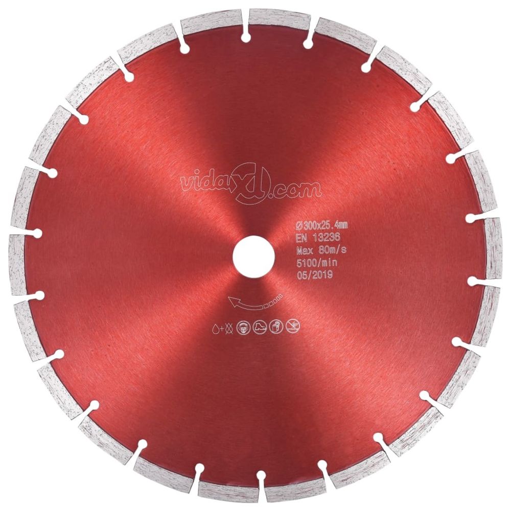 Vidaxl - vidaXL Disque de coupe diamanté Acier 300 mm - Outils de coupe