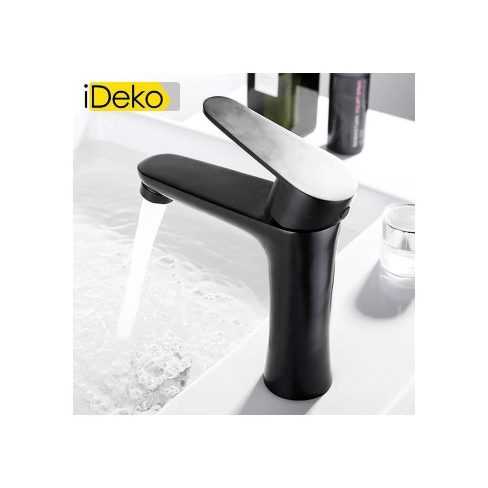 Ideko - iDeko® Robinet de lavabo de haut qualité famille moderne en laiton céramique mélangeur robinet salle de bain - Lavabo