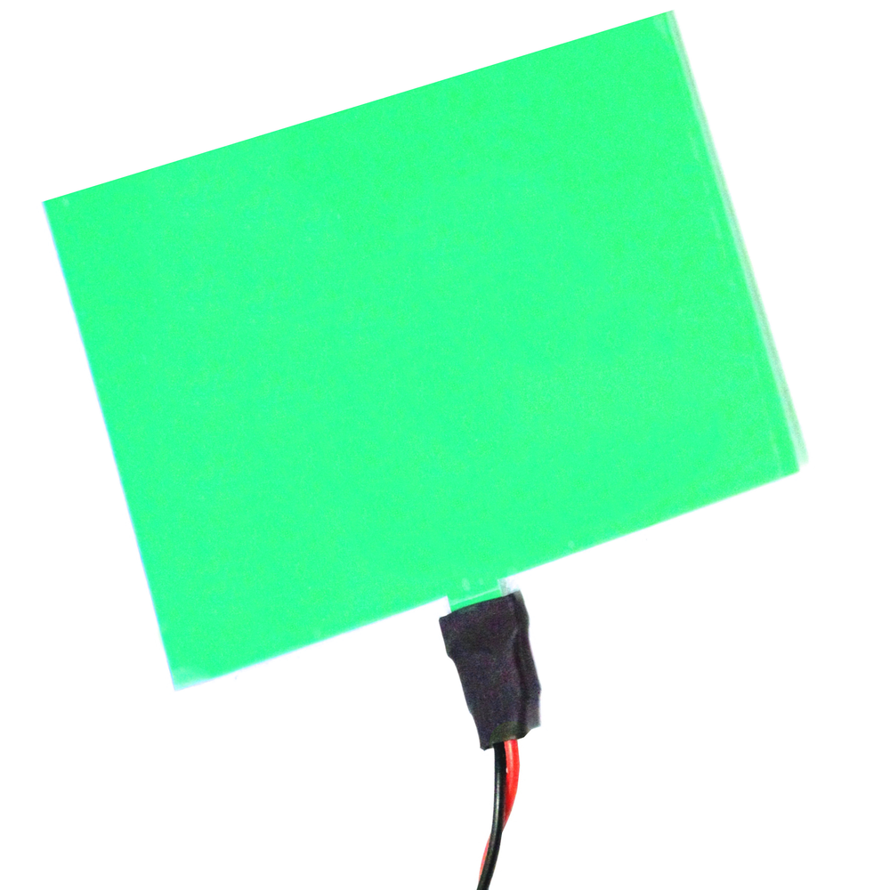 Bematik - Panneau 100x100 mm vert électroluminescent EL - Fils et câbles électriques