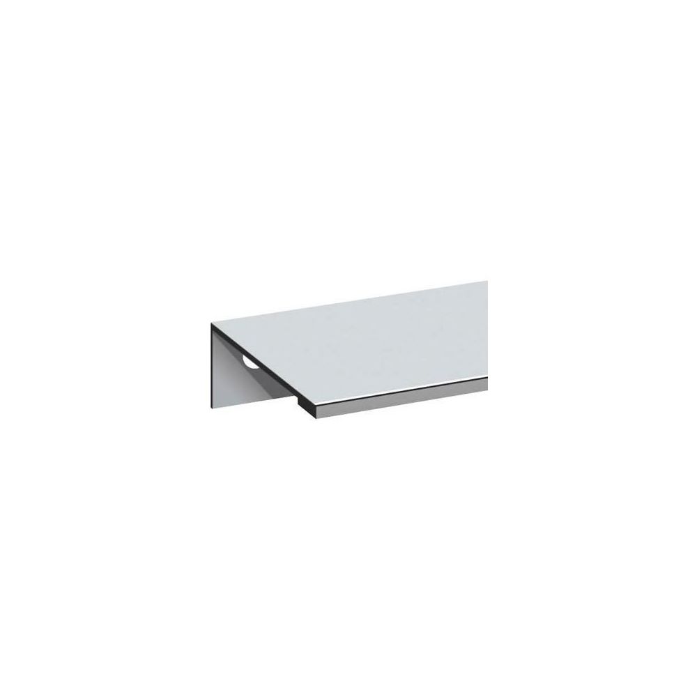 Itar - Poignée aluminium sur chant - Entraxe : 128 mm - : - Décor : Chromé - Longueur : 200 mm - ITAR - Poignée de porte