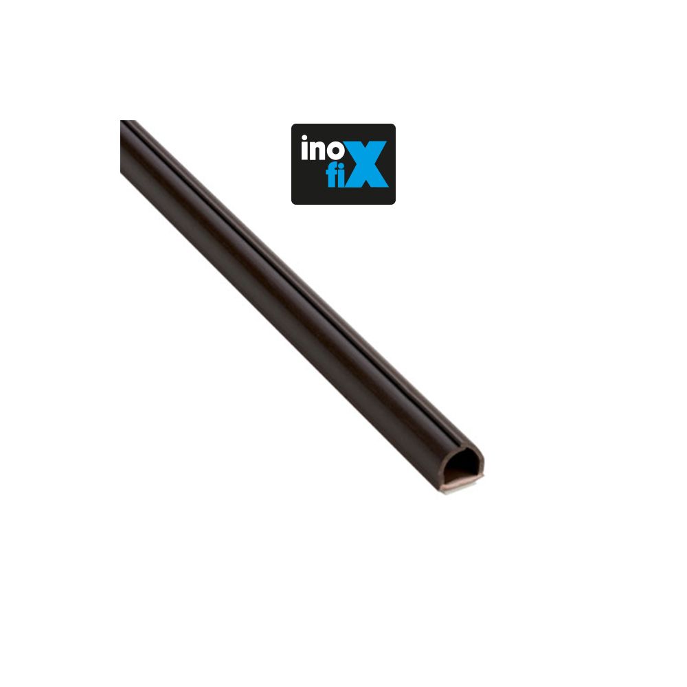Inofix - Inofix - Lot de 4 gaines adhésives Cablefix 8 x 7 mm marron - Moulures et goulottes