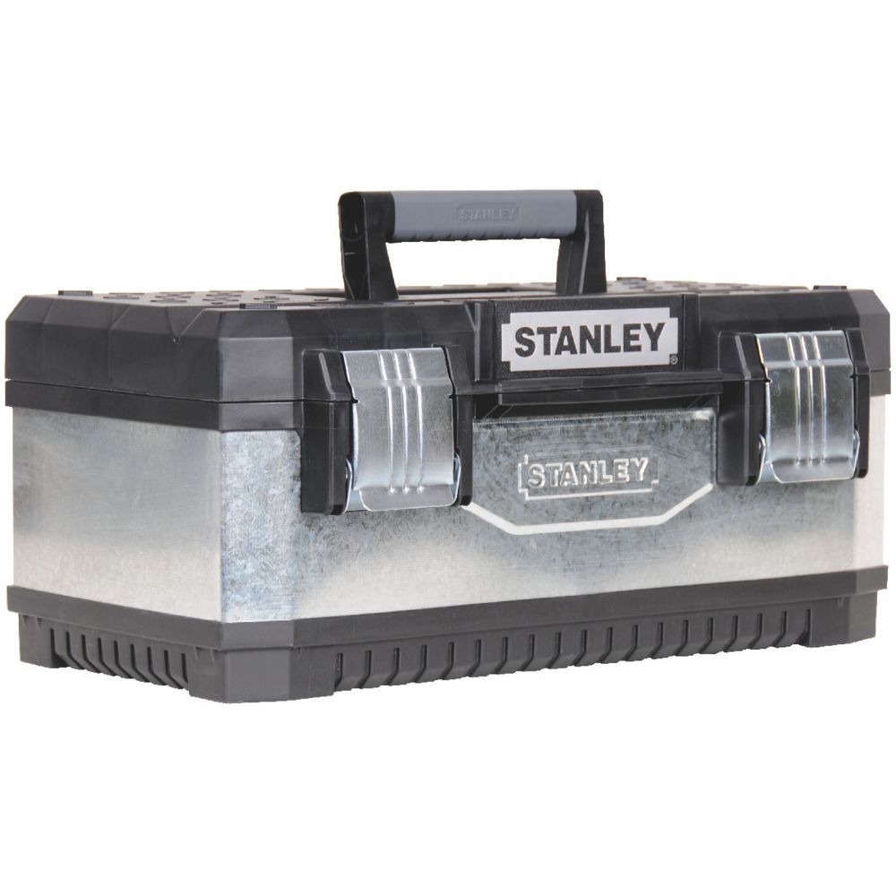 Stanley - Boîte à outils bi-matière galva Stanley Lxlxh 500x300x225mm - Boîtes à outils