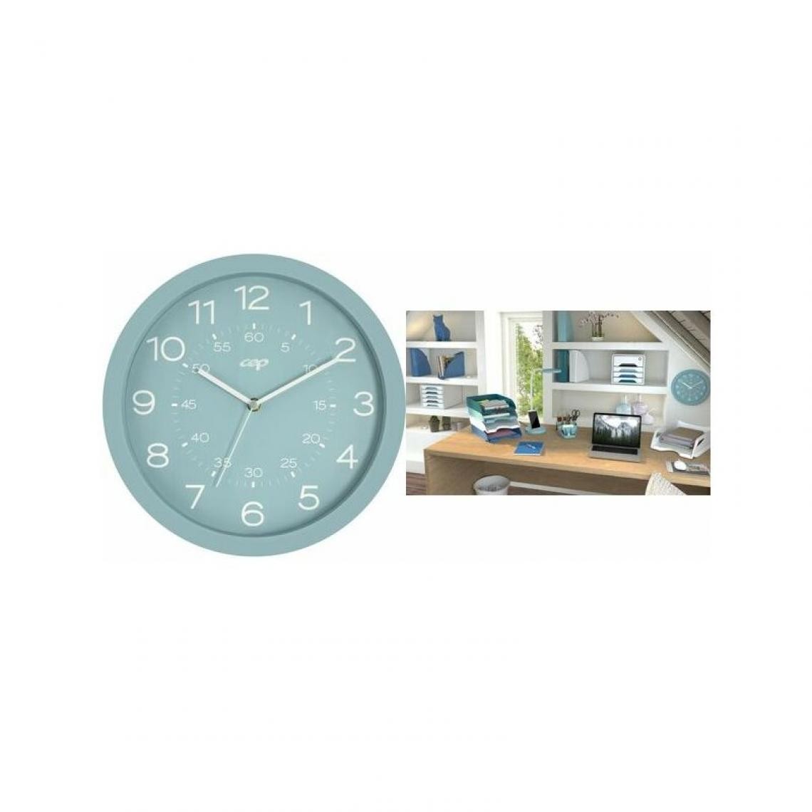 Cep - CEP Horloge murale Riviera, montre quartz, vert d'eau () - Télérupteurs, minuteries et horloges