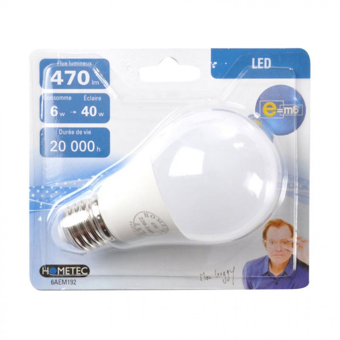 Paris Prix - Ampoule LED E27 Standard 6W 11cm Blanc - Ampoules LED