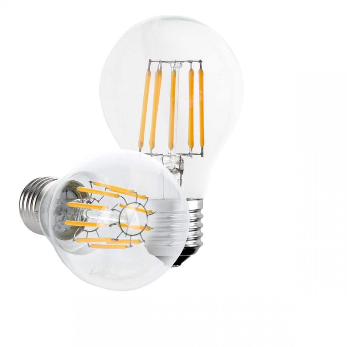 Ecd Germany - 2 x ampoule LED à filament E27 10W blanc chaud - Ampoules LED