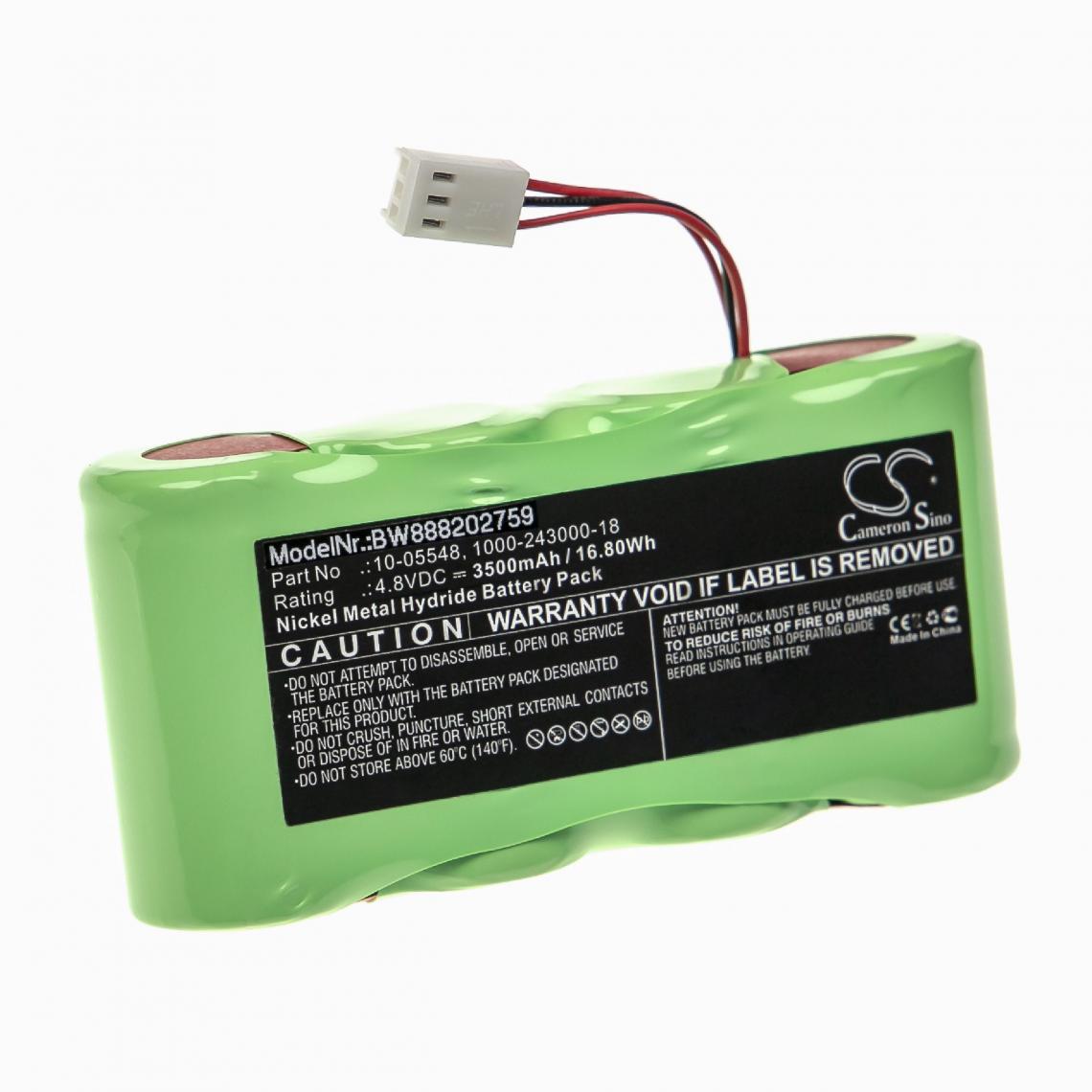 Vhbw - vhbw Batterie compatible avec Geo Fennel FL 250 VA-N, LX250, Metland FL250VA outil de mesure (3500mAh, 4,8V, NiMH) - Piles rechargeables